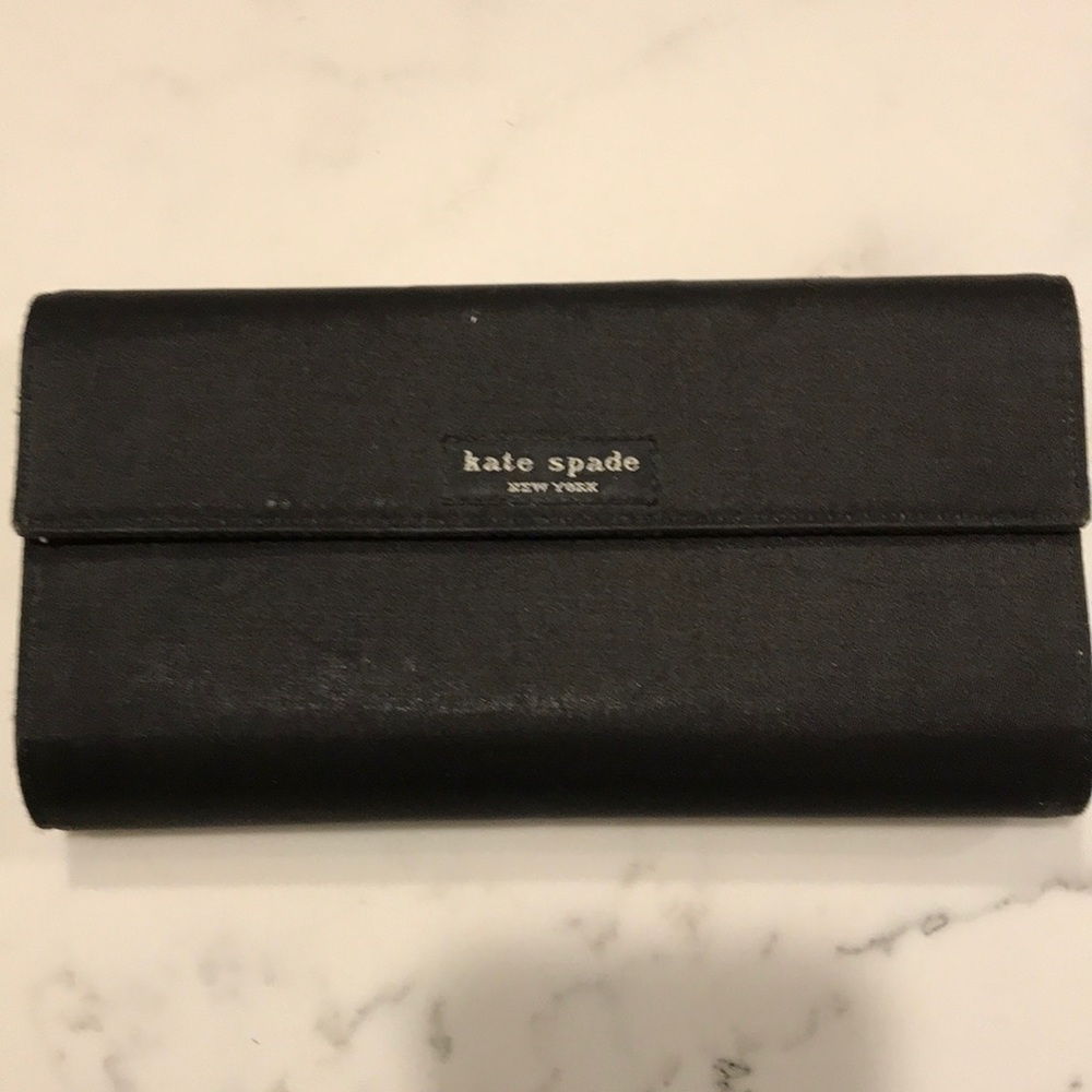 Kate Spade Satin large clutch wallet